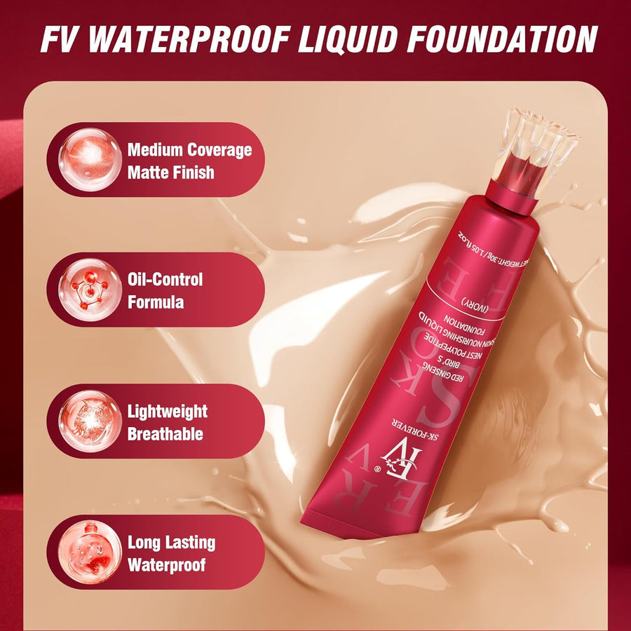 Fv Foundation, Oil Absorb Ivory Liquid Foundation