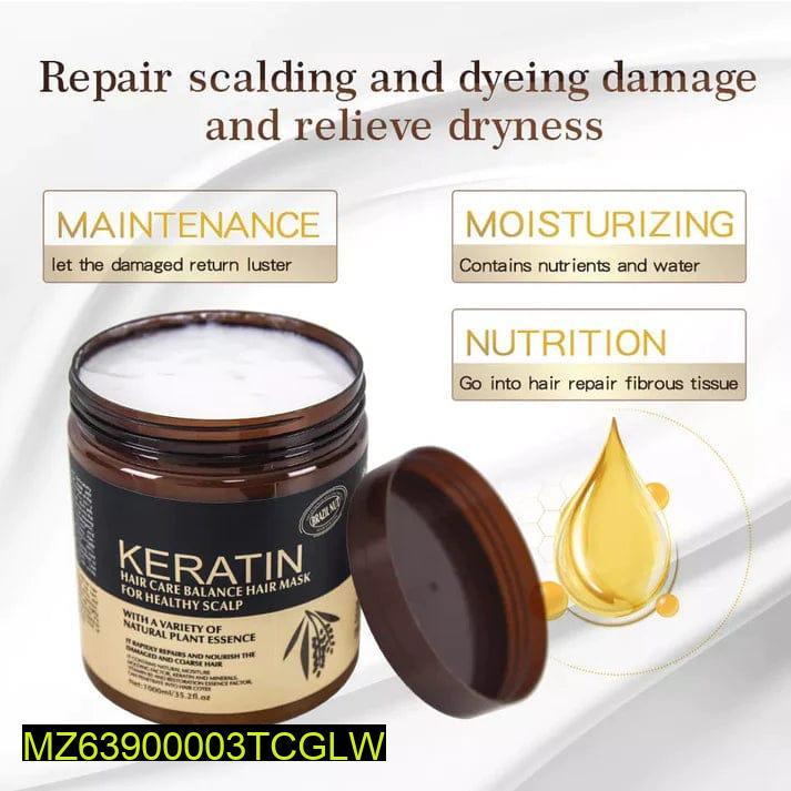 Keratin Hair Treatment Magical Hair Mask 5 Seconds Repairs Frizzy Make Hair Soft Smooth Deep Repair Keratin Hair Treatment for Hair Care – 500ml