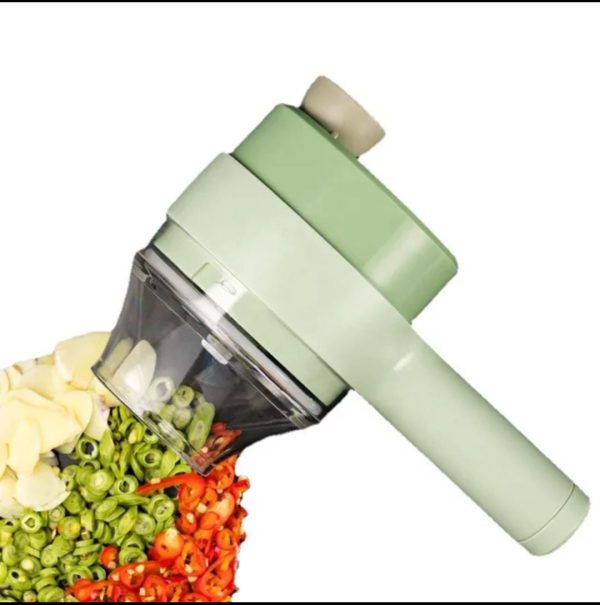 Electric Hand held Hammer Multi Function Vegetable Cutter Set Food Chopper Vegetable Fruit Slicer,for Garlic Pepper Chili Onion Celery Ginger Meat